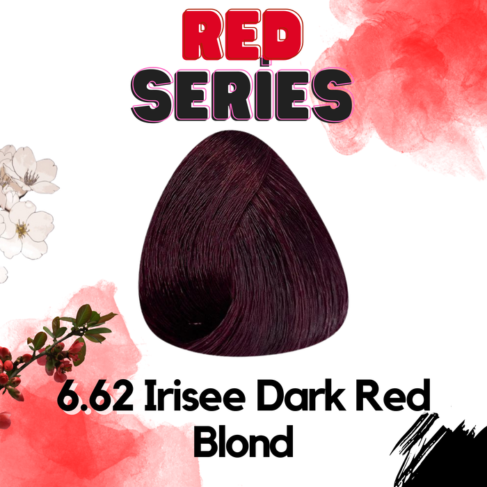 Série de couleurs de cheveux cris rouges