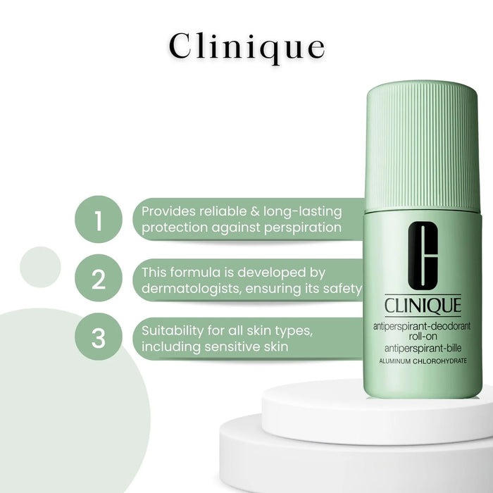 Clinique Anti-perspirant Deodorant Roll-on by Clinique for Men - 2.5 oz Deodorant Roll-On