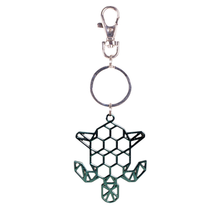 Color-Changing Key Chain Metal Turtle - Green by DelSol for Women - 1 Pc Keychain - Pack of 3