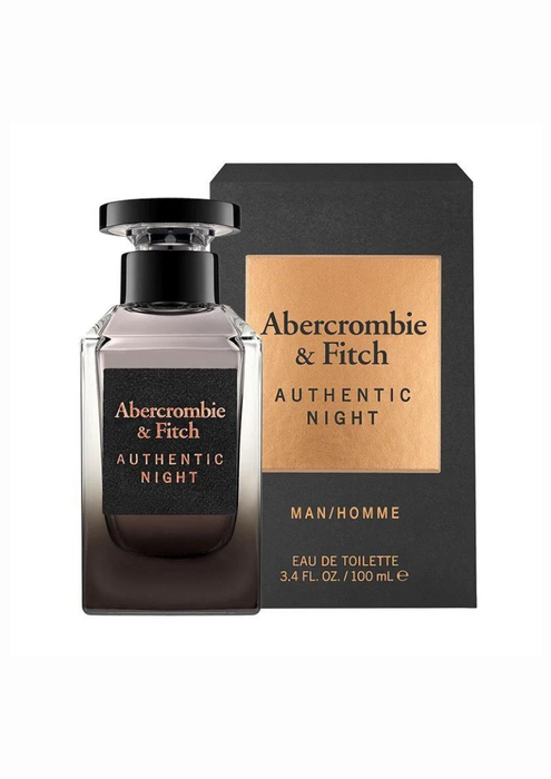 Authentic Night by Abercrombie and Fitch for Men - 3.4 oz EDT Spray