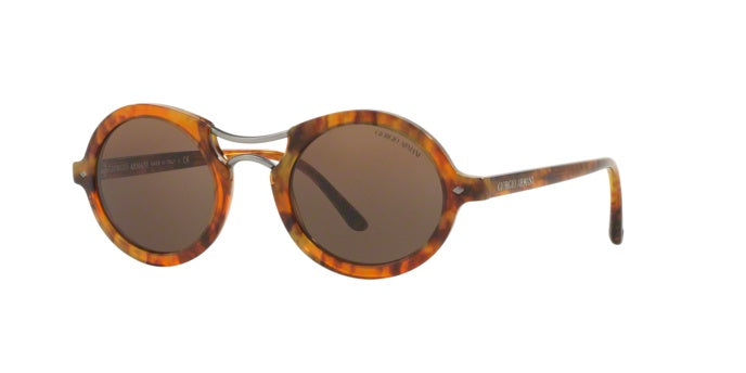 Giorgio Armani AR 8072 5191-53 Frames of Life - Striped Havana-Dark Brown by Giorgio Armani for Women - 48-23-140 mm Sunglasses