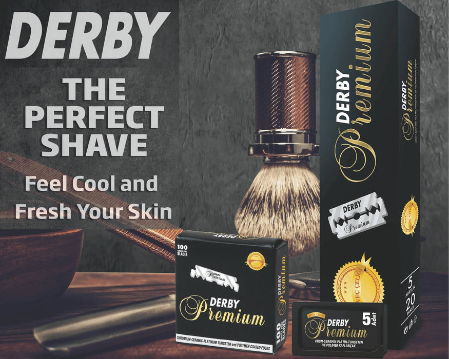 Derby Single Edge Razor Blades 100 Pcs - Premium DE-D116-PRE - BarberSets