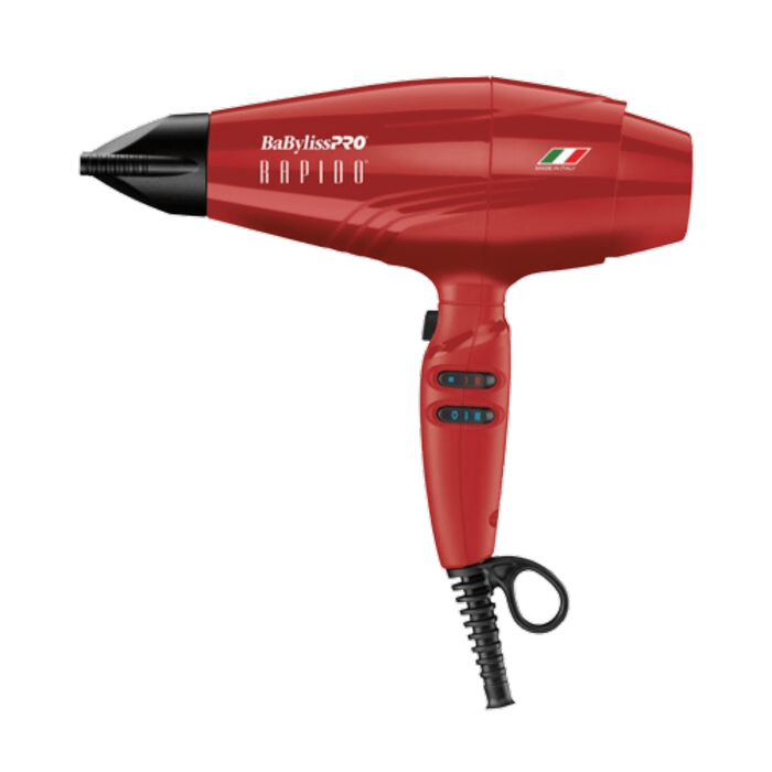 BaBylissPRO RAPIDO Secador de pelo 2000 Watts Rojo #BRRAP1