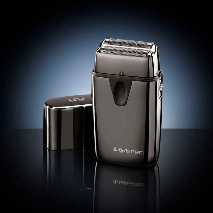BabylissPRO Limitedfx Black & Blue Trimmer And Double Foil Shaver Set