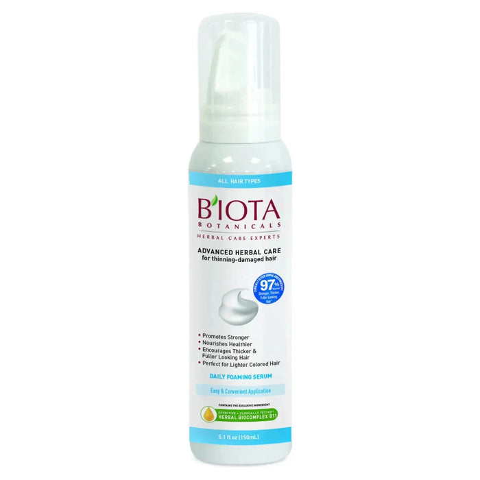 Biota Botanicals Advanced Herbal Care Foaming Serum for Thinning - Damaged Hair 5.1 oz (0.3lb)
