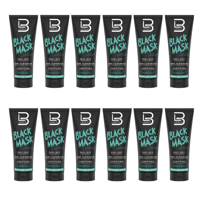 L3VEL3 Black Facial Mask 8.45 oz - Multipack