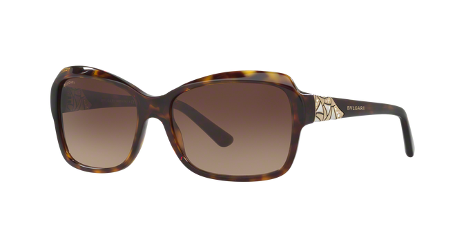 Bvlgari BV8153B 504-13 - Dark Havana-Brown Gradient by Bvlgari for Women - 57-16-140 mm Sunglasses