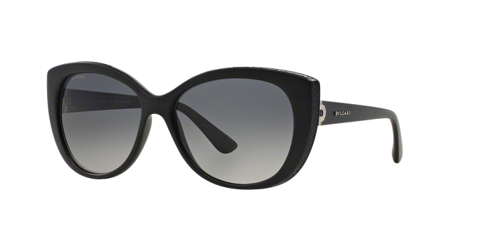 Bvlgari BV8157BQ 938-T3 - Matte Black-Grey Gradient Polarized by Bvlgari for Women - 57-15-135 mm Sunglasses