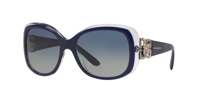 Bvlgari BV8172B 5391-4L - Top Blue-On Azure Crystal-Blue Grey Gradient by Bvlgari for Women - 58-18-140 mm Sunglasses