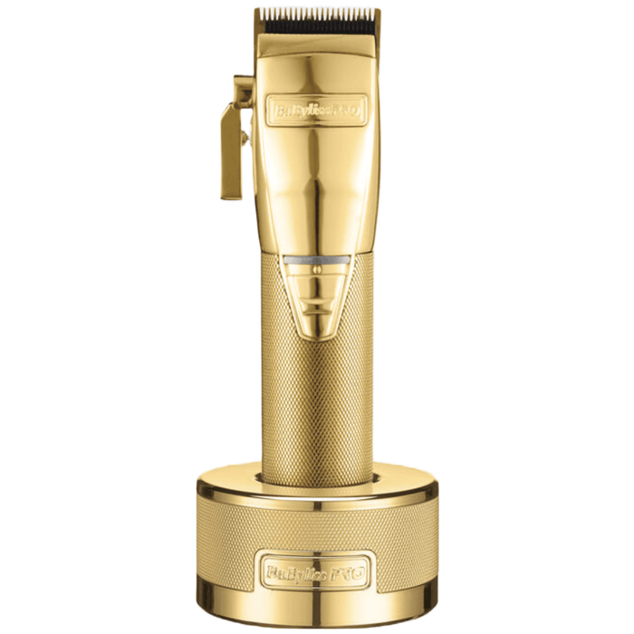 BaBylissPRO Barberology GOLDFX Clipper #FX870G O Recortadora #FX787G + Soporte de base de carga #FX870BASE-G O Conjunto combinado todos juntos