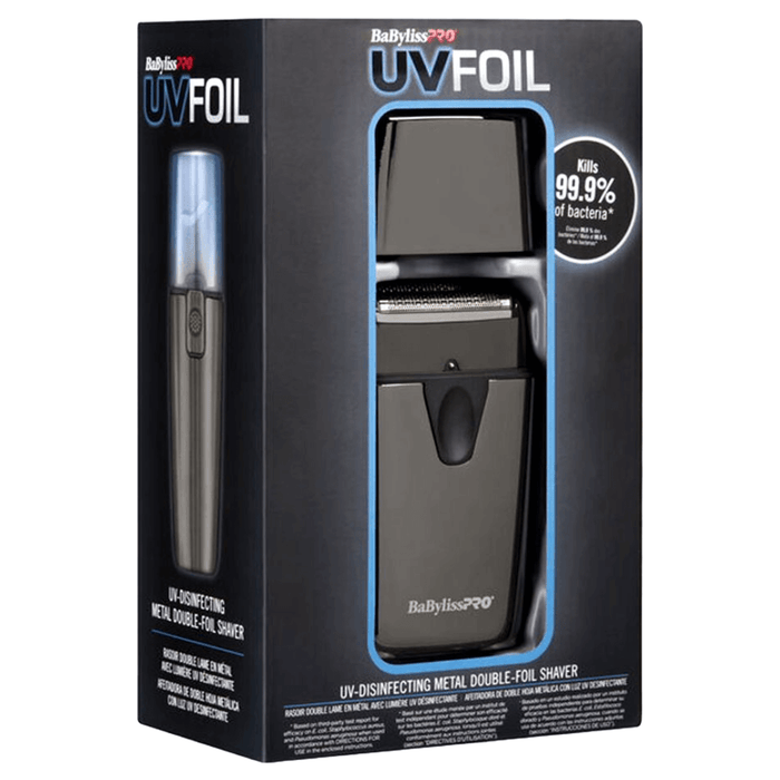 BaBylissPRO UV-Disinfecting Metal Double Foil Shaver #FXLFS2