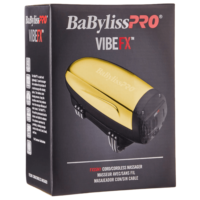 BaBylissPRO Vibefx Masseur professionnel avec cordon/sans fil FXSSMG « Or » et #FXSSM1 « Argent »