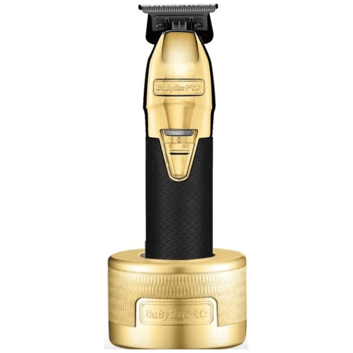 BaBylissPRO GOLDFX Boost+ Metal Lithium Cordless Clipper #FX870GBP OR Trimmer #FX787GBP OR Both With Charging Dock Stands