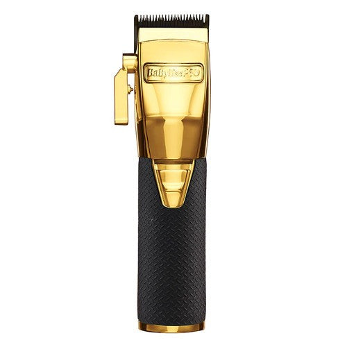 BaBylissPRO GOLDFX Boost+ Metal Lithium Cordless Clipper #FX870GBP OR Trimmer #FX787GBP OR Both With Charging Dock Stands