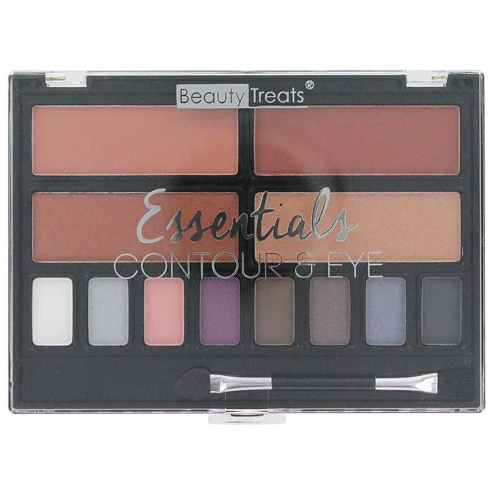 BEAUTY TREATS Essentials Juego de paleta de contorno y ojos, 12 piezas