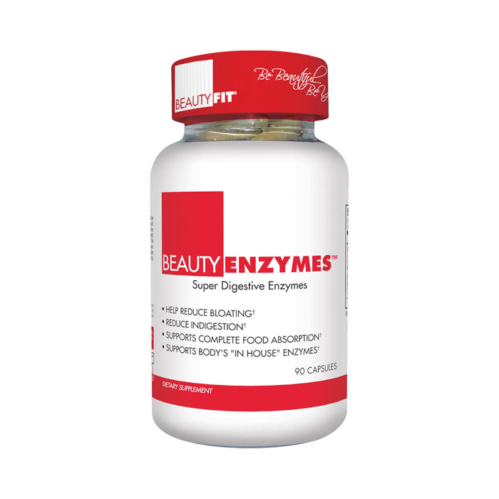 BeautyEnzymes Super Digestive Enzymes Capsules by BeautyFit for Women - 90 Count Dietary Supplement