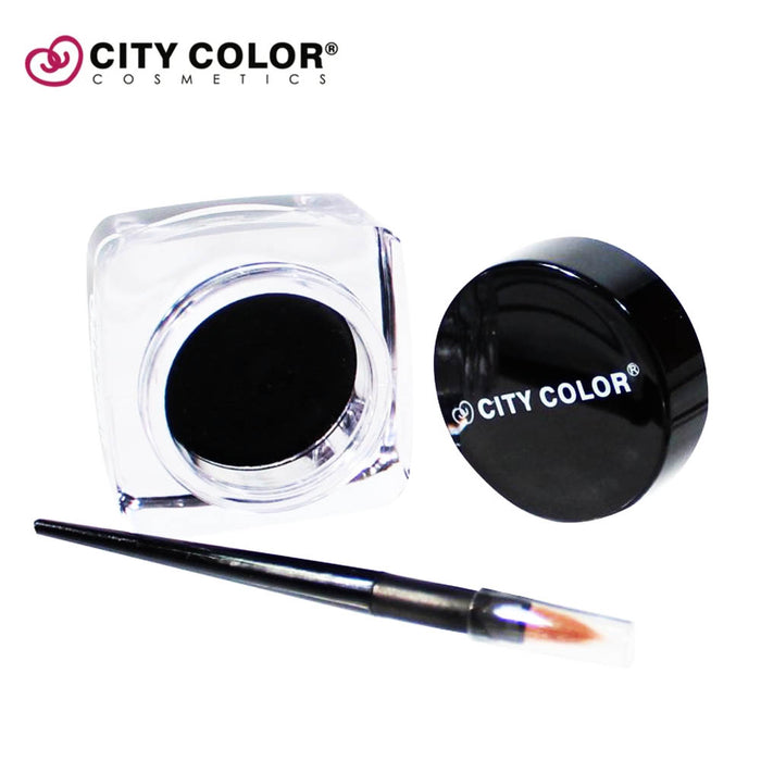 CITY COLOR Lot de 24 vitrines noires avec revêtement en gel crémeux