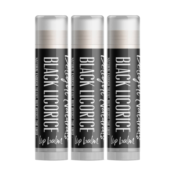 Black Licorice Lip Balm - Three Pack