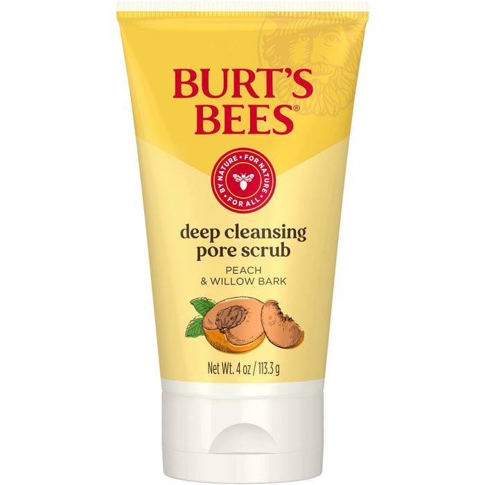 Gommage profond des pores à l'écorce de pêche et de saule par Burts Bees pour femme - Gommage 4 oz