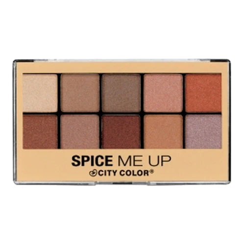 CITY COLOR Spice Me Up Estuche Expositor Paleta de 10 Tonos Set 24 Piezas