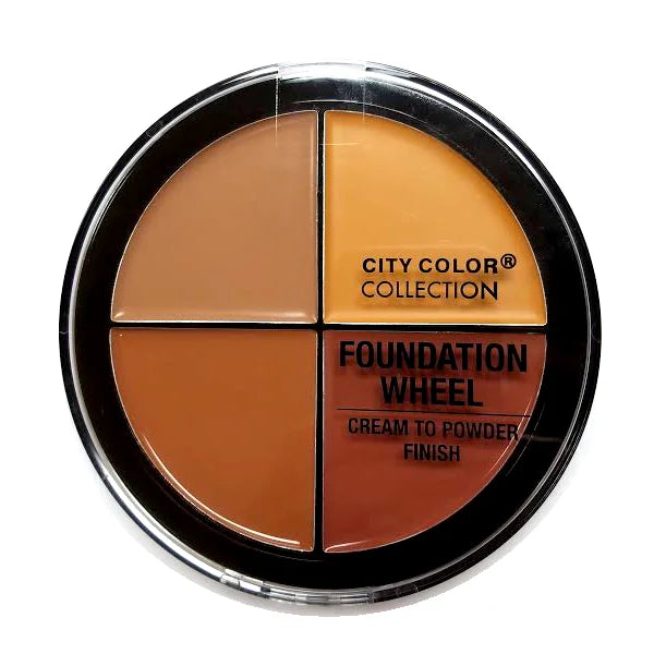 CITY COLOR Foundation Wheel - Medium Display Case Set 12 Pieces