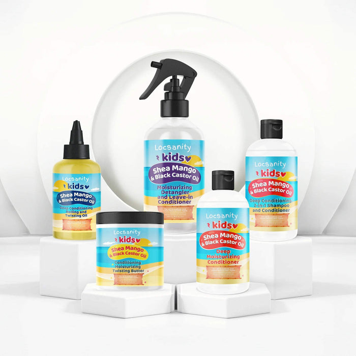 Locsanity Kids Shea Mango & Black Castor Oil Deep Conditioning, Rolling and Twisting Oil