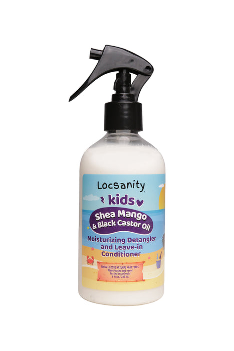 Locsanity Kids Shea Mango &amp; Black Castor Oil Acondicionador hidratante desenredante y sin enjuague