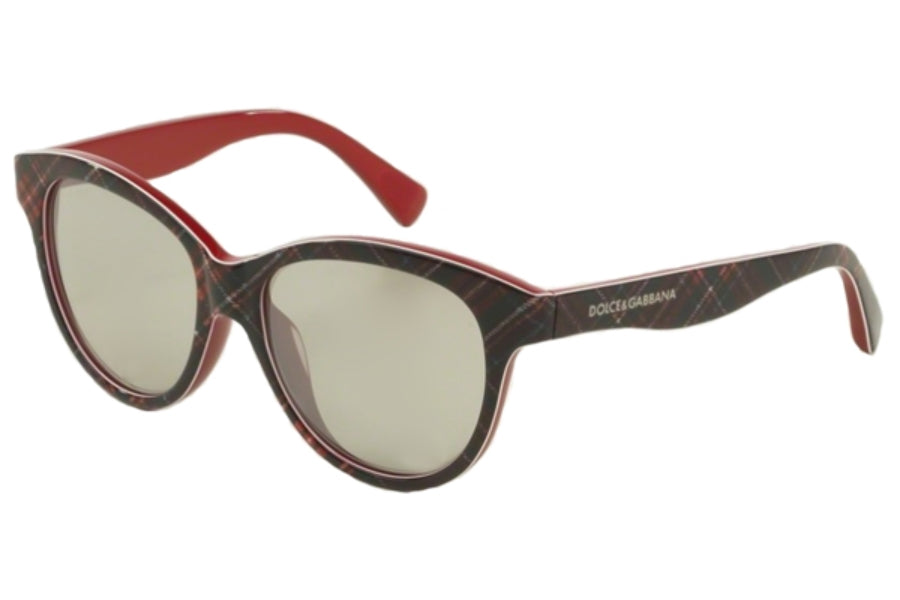 Dolce and Gabbana DG 4176 2988-6G - Check Red-Blue-Red-Light Grey Silver by Dolce and Gabbana for Unisex - 49-15-125 mm Sunglasses