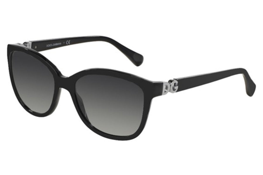 Dolce and Gabbana DG 4258 501-8G - Dégradé Noir-Gris par Dolce and Gabbana pour Femme - Lunettes de soleil 56-17-140 mm