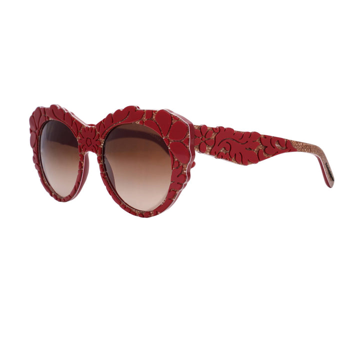 Dolce and Gabbana DG 4267 2999-13 - Top Red-texture Tissue- Brown Gradient by Dolce and Gabbana for Women - 53-20-140 mm Sunglasses