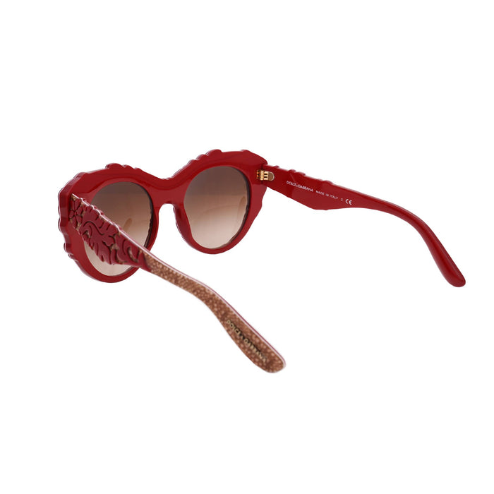 Dolce and Gabbana DG 4267 2999-13 - Top Red-texture Tissue- Brown Gradient by Dolce and Gabbana for Women - 53-20-140 mm Sunglasses