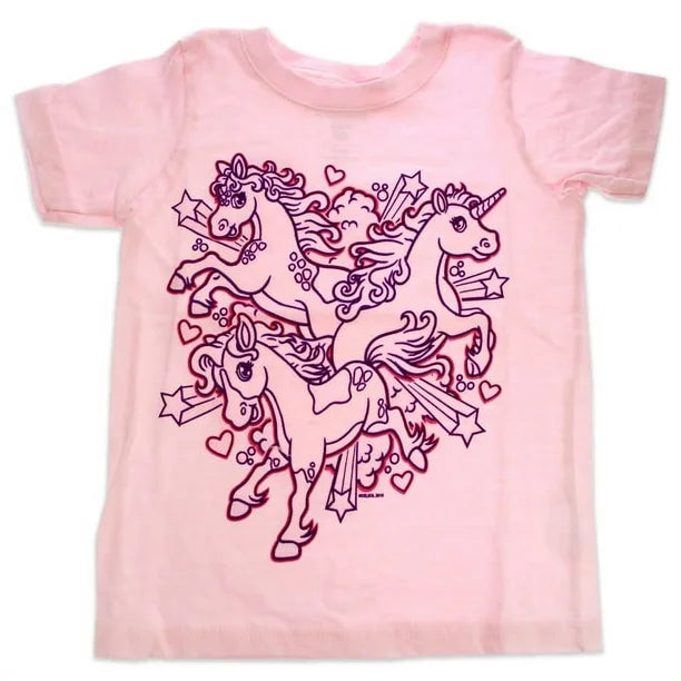 Girls Crew Tee - Iluv Horses - Balerina par DelSol pour enfants - T-shirt 1 pièce (2T)