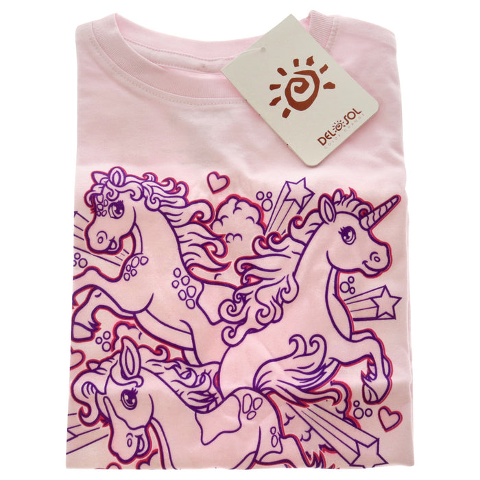 Girls Crew Tee - Iluv Horses - Balerina par DelSol pour enfants - T-shirt 1 pièce (2T)