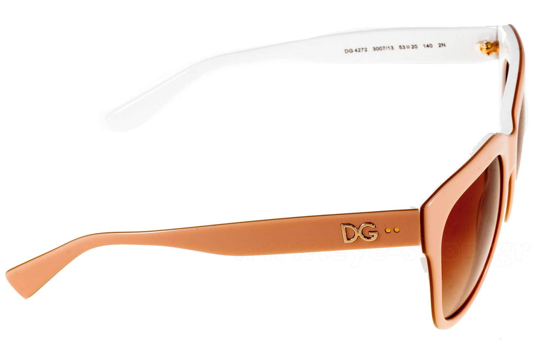 Dolce and Gabbana DG 4272 3007-13 - Top Powder-Gradient Brown de Dolce and Gabbana pour Femme - 53-20-140 mm Lunettes de soleil