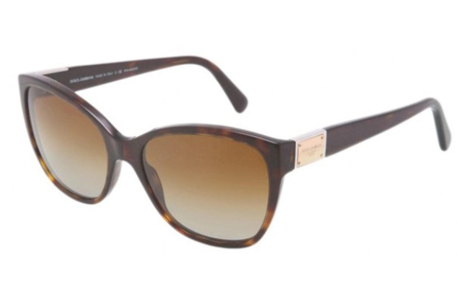 Dolce and Gabbana DG 4195 502-T5 - Dégradé Havane-Marron Polarisé par Dolce and Gabbana pour Femme - Lunettes de soleil 56-17-140 mm