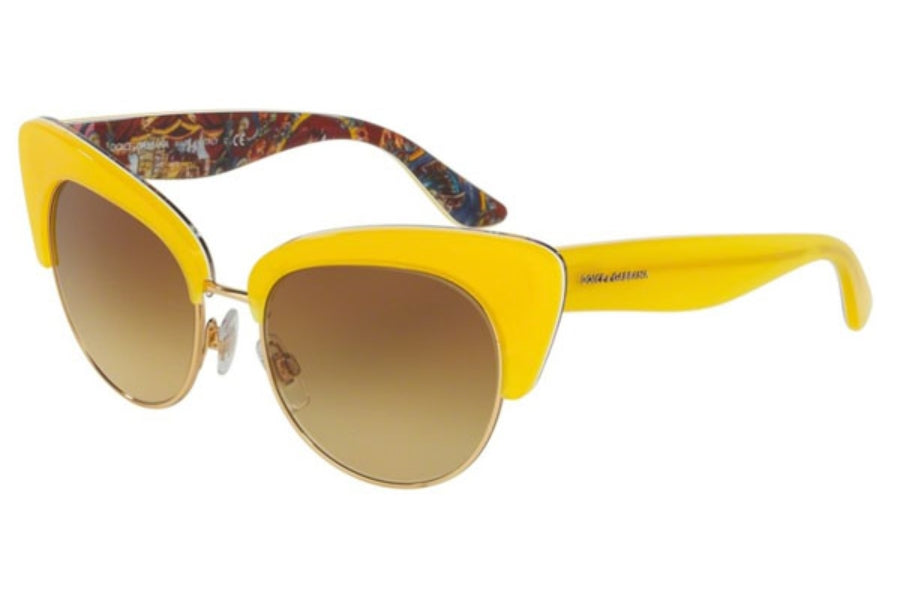 Dolce and Gabbana DG 4277 3035-2L - Top Yellow Handcart-Yellow Gradient by Dolce and Gabbana for Women - 52-17-135 mm Sunglasses