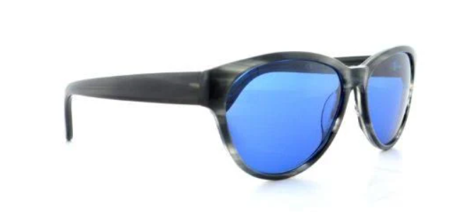 Juicy Couture Juicy 523-S Shiny Black - Blue by Juicy Couture for Women - 57-15-130 mm Sunglasses