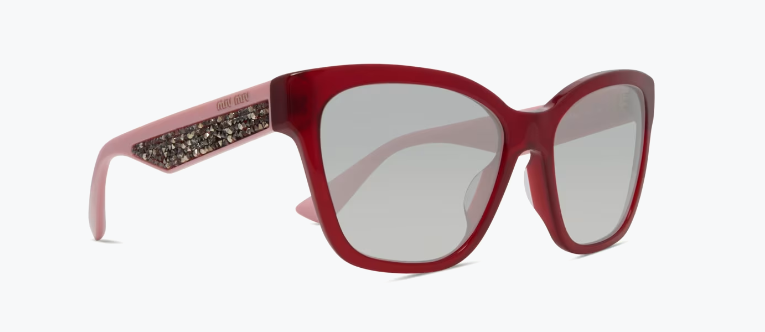 Miu Miu MU 06R TKW-5J0 - Opal Bordeaux-Grey by Miu Miu for Women - 57-18-140 mm Sunglasses