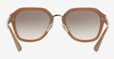 Prada SPR 25R UEC-4K0 - Opal Powder-Pink-Opal Powder-Pink Gradient Grey by Prada for Women - 55-21-140 mm Sunglasses