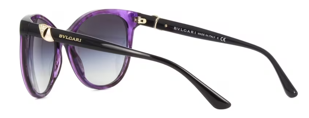 Bvlgari BV8175B 5405-8G - Striped Violet-Grey Gradient by Bvlgari for Women - 55-18-140 mm Sunglasses