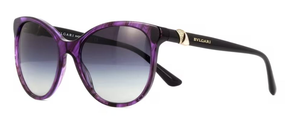 Bvlgari BV8175B 5405-8G - Striped Violet-Grey Gradient by Bvlgari for Women - 55-18-140 mm Sunglasses