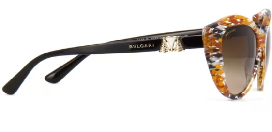 Bvlgari BV8168B 5377-13 - Mosaic Diva Yellow Fantasy-Brown Gradient by Bvlgari for Women - 53-19-140 mm Sunglasses