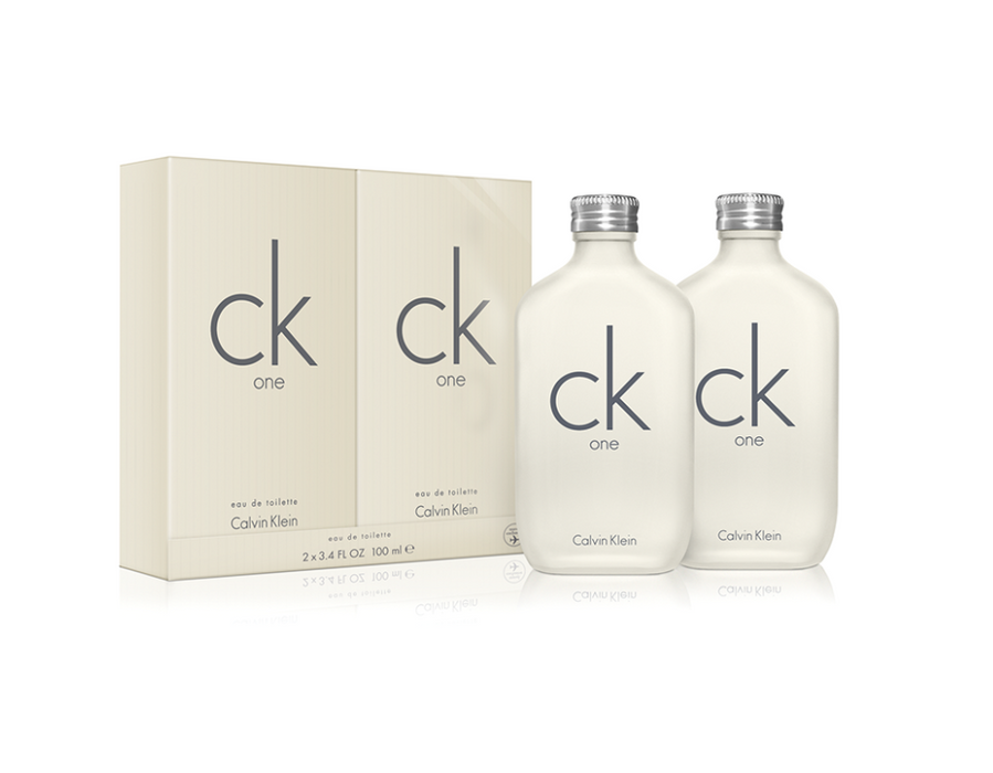 CK One de Calvin Klein para unisex - EDT en aerosol de 3,4 oz - Paquete de 2