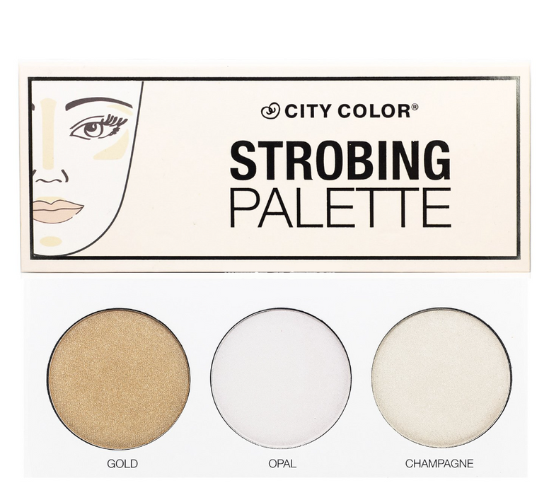 CITY COLOR Strobing Palette Présentoir Ensemble de 24 Pièces 