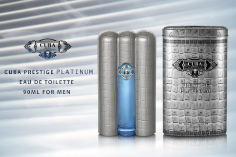 Cuba Prestige Platinum de Cuba para hombres - Spray EDT de 3 oz