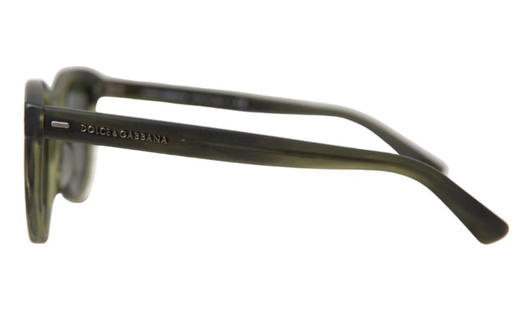 Dolce and Gabbana DG 4254 2965-71 - Matte Striped Olive Green-Grey Green by Dolce and Gabbana for Men - 51-20-145 mm Sunglasses