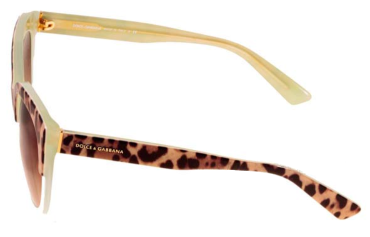 Dolce and Gabbana DG 4259 2950-13 - Top Animalier On Lime- Brown Gradient by Dolce and Gabbana for Women - 54-20-140 mm Sunglasses