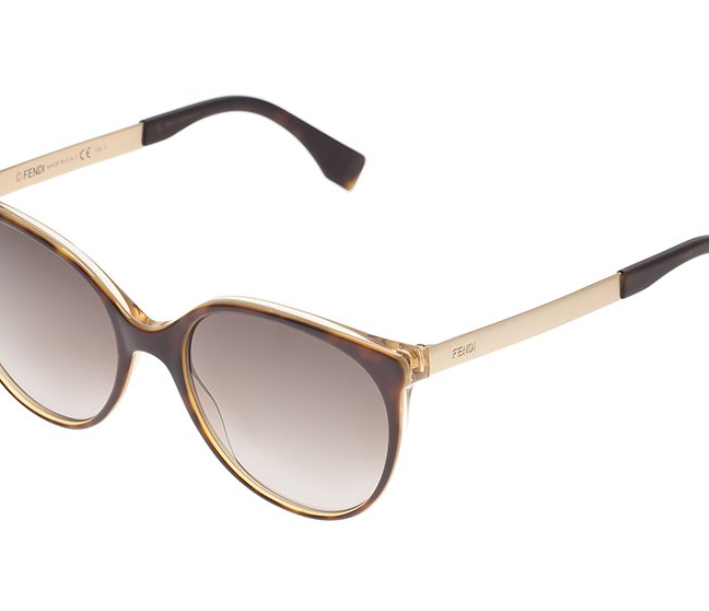 Fendi FF 0078-S DVOHA - Havana Pearl Honey Rose Gold by Fendi for Women - 54-19-140 mm Sunglasses