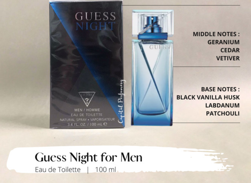 Guess Night by Guess for Men - 3.4 oz EDT Spray