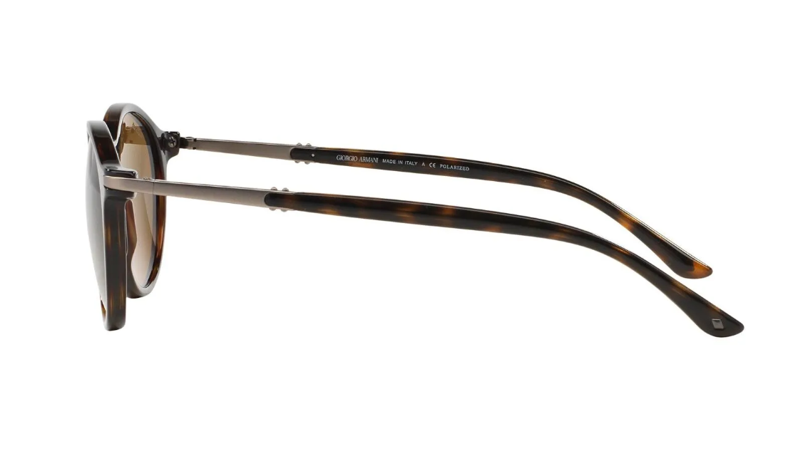 Giorgio Armani AR 8009 5026-83 - Havana-Brown Polarized by Giorgio Armani for Unisex - 52-19-140 mm Sunglasses